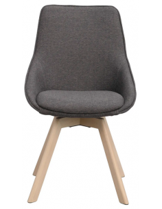 spisebordsstol med drejefod stof drejefunktion eg egetræ 2