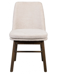 spisebordsstol stof eg egetræ beige 2