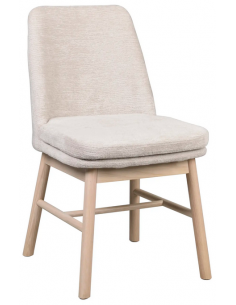 spisebordsstol stof eg egetræ beige