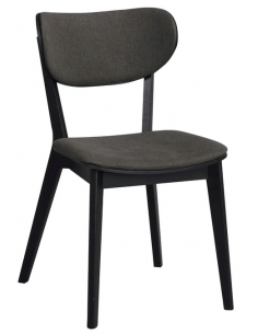 spisebordsstol stof eg egetræ sort moderne design skandinavisk