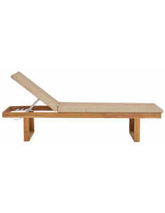 Havemøbler solseng solvogn teak træ 2