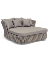 Hillerstorp Daybed solseng i aluminium og akryl 171 x 173 cm - Beige/Gråbeige