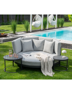 Rund solseng daybed dobbelt Havemøbler 2