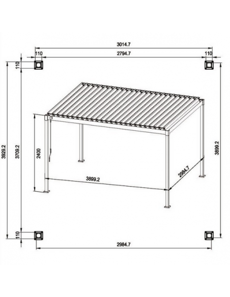 havepavillon havepavillion pavillon pavillion pergola med skydetag lameltag