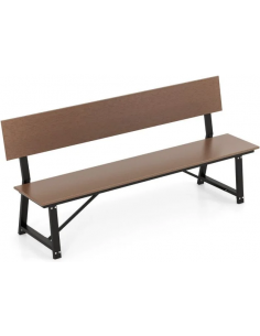 havebænk træ sort havemøbler bænk haven