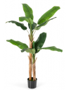 Kunstig bananpalme plante H165 cm - Grøn