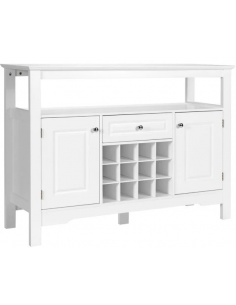 køkken skænk i træ hvid