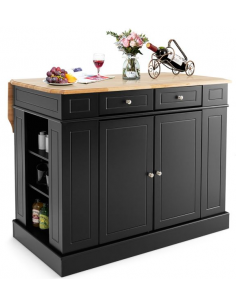 køkkenø i træ serveringsvogn køkkenvogn