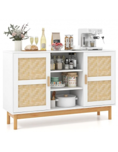 køkken skænk i træ hvid