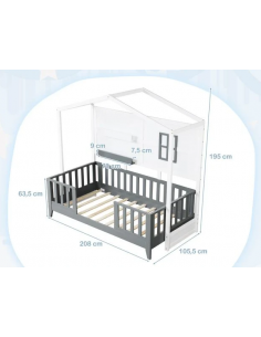 børneseng træ indretning til børneværelset hvid 2