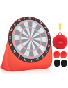 Jumbo dartboard i PVC og fiberstænger H162 x B145 x D132 cm - Rød