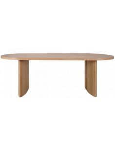 ovalt spisebord i egetræ 2