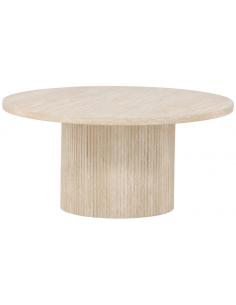 rundt sofabord travertin sten marmor