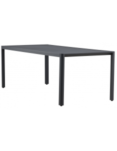 havebord sort aluminium