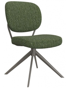 spisebordsstol drejefunktion drejefod boucle stof