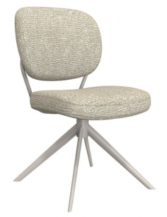 spisebordsstol drejefunktion drejefod boucle stof