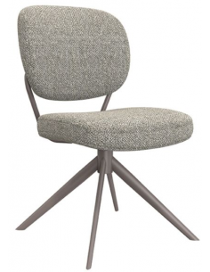 spisebordsstol drejefunktion drejefod boucle stof