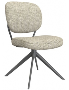 spisebordsstol drejefunktion drejefod boucle stof