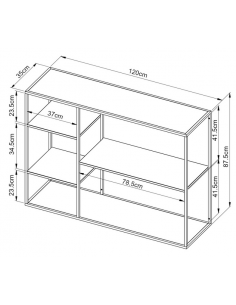 bogreol reol stue soveværelse kontor entre 2