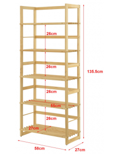 bogreol reol stue soveværelse kontor entre badeværelse 2