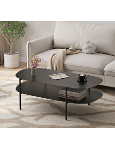 sofabord med opbevaring sort opbevaring stuemøbler 2