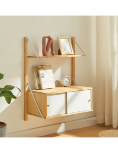 vægreol væghylde hylde væghængt soveværelse kontor 2