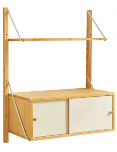 vægreol væghylde hylde væghængt soveværelse kontor