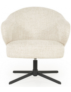 lænestol loungestol beige moderne nordisk design skandinavisk drejefod drejefunktion 2