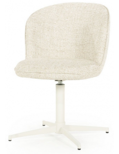 spisebordsstol med drejefod drejefunktion beige