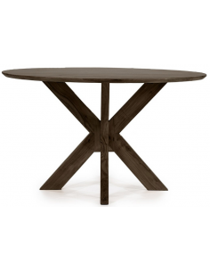 rundt spisebord runde spiseborde bæredygtigt træ brunt