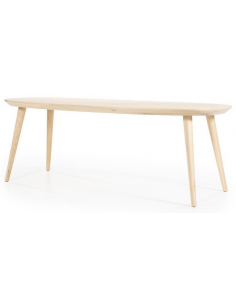 Spisebord egetræ eg træ ovalt ovale 2