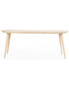 Spisebord egetræ eg træ ovalt ovale