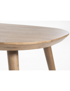 Spisebord egetræ eg træ ovalt ovale 2