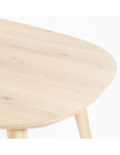 Spisebord egetræ eg træ ovalt ovale 2