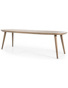 Spisebord egetræ eg træ ovalt ovale 2