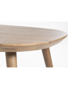 Spisebord egetræ eg træ ovalt ovale 2