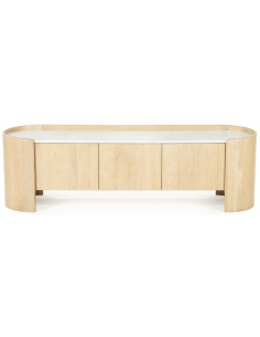 tvbord under fjernsyn eg egetræ træ marmor