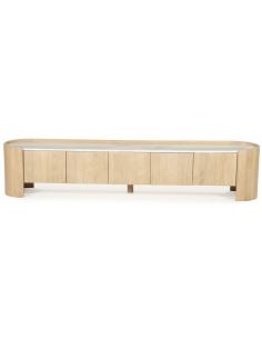 tvbord under fjernsyn eg egetræ træ marmor