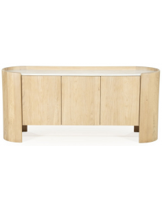 skænk sideboard eg egetræ træ marmor