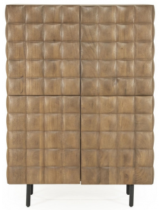 vitrineskab vitrine træ brun