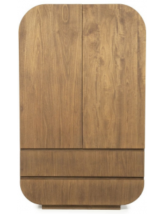 vitrineskab vitrine træ brun