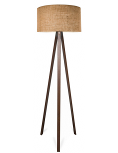 Gulvlampe træ tripod trefod