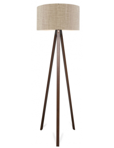 Gulvlampe træ tripod trefod