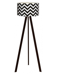 Gulvlampe træ tripod trefod