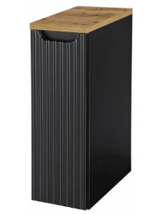 skab vægskab til badeværelset sort eg 2