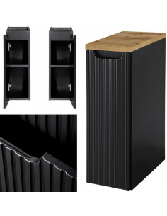 skab vægskab til badeværelset sort eg