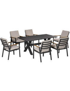 spisebordssæt udendørs havemøbler havebord med havestole