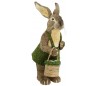 Dekorativ kanin i strå og kunstgræs H122 cm