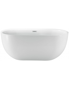 fritstående badekar i hvid akryl 170 180 fristående ovalt voksne 2