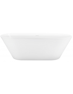 fritstående badekar i hvid akryl 160 170 fristående ovalt voksne 2
